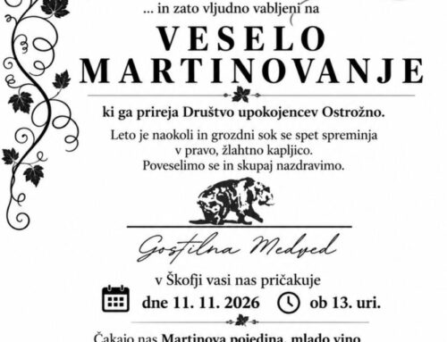 MARTINOVANJE 11. NOVEMBRA 2026 – PRIDRUŽI SE